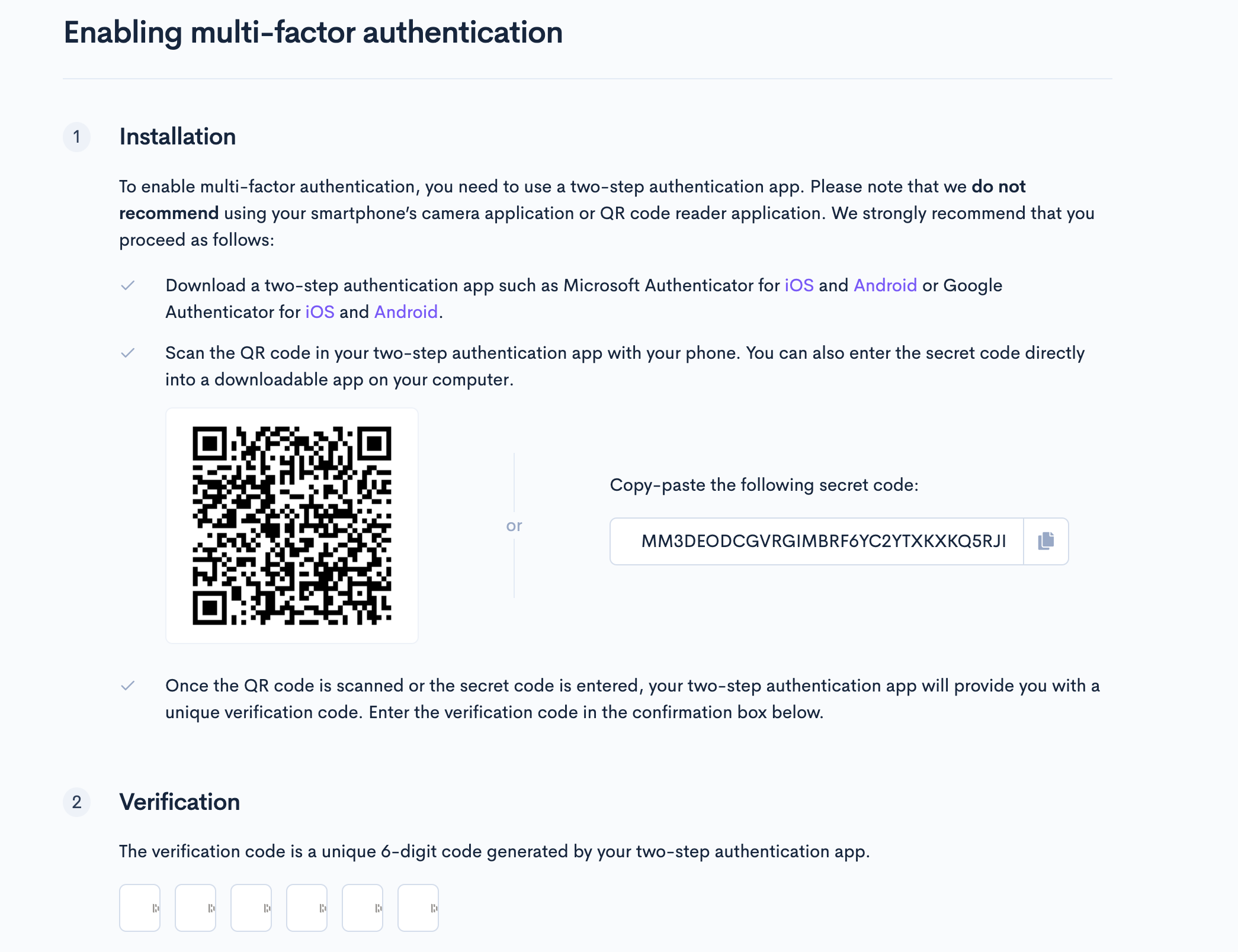 How do I secure my account with multi-factor authentication (MFA)?